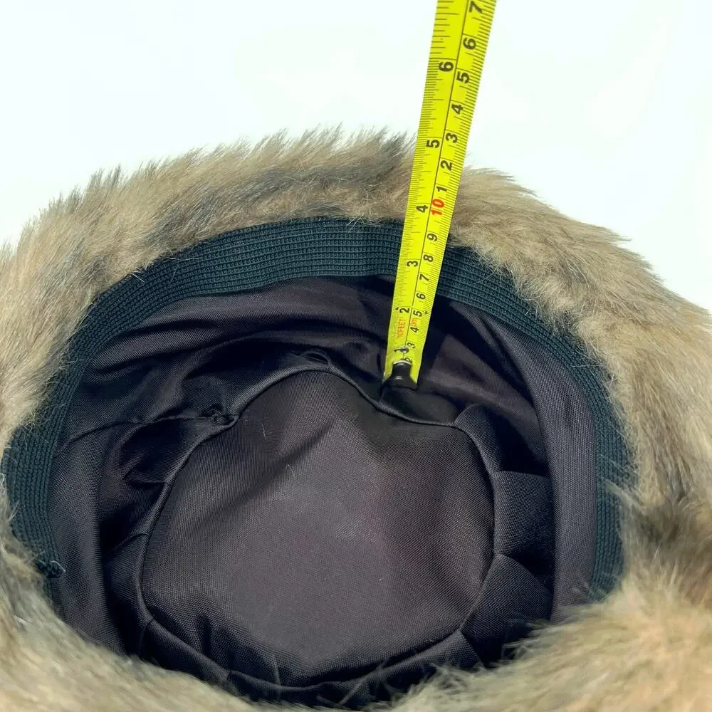 Vintage 60s Womens Faux Mink Fur Pillbox Hat Lined Fascinator - Picture 5 of 6